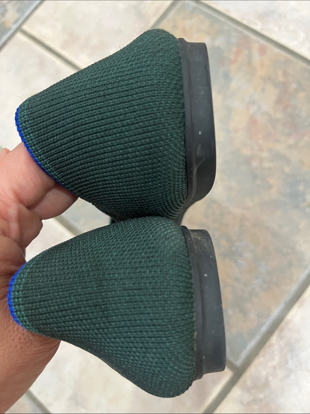 Rothy’s dark green ballet flats 9 - Picture 5 of 6